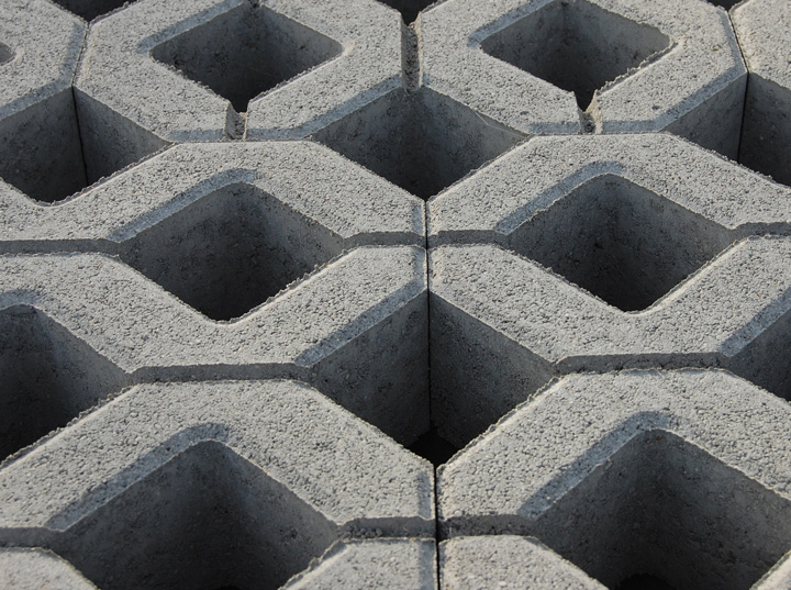Gyephézagos 60x40x10 cm - szürke
