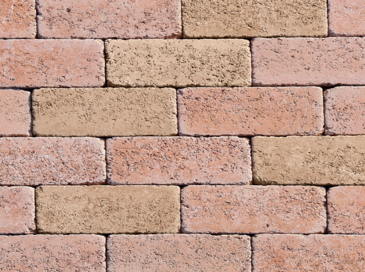 Téglakő<sup>®</sup> kerítéspillér - sárga-piros